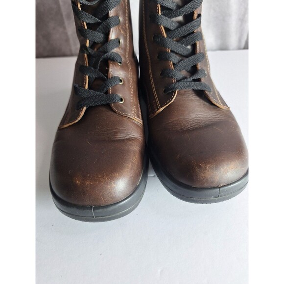 NAOT Caribou Brown Leather Lace Up Ankle Boots Women's EU 39 US 8 Hiking Outdoor - Picture 7 of 13